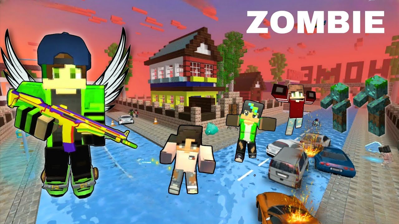 Playing School Party Craft Game For The First Time (Zombies Mode)