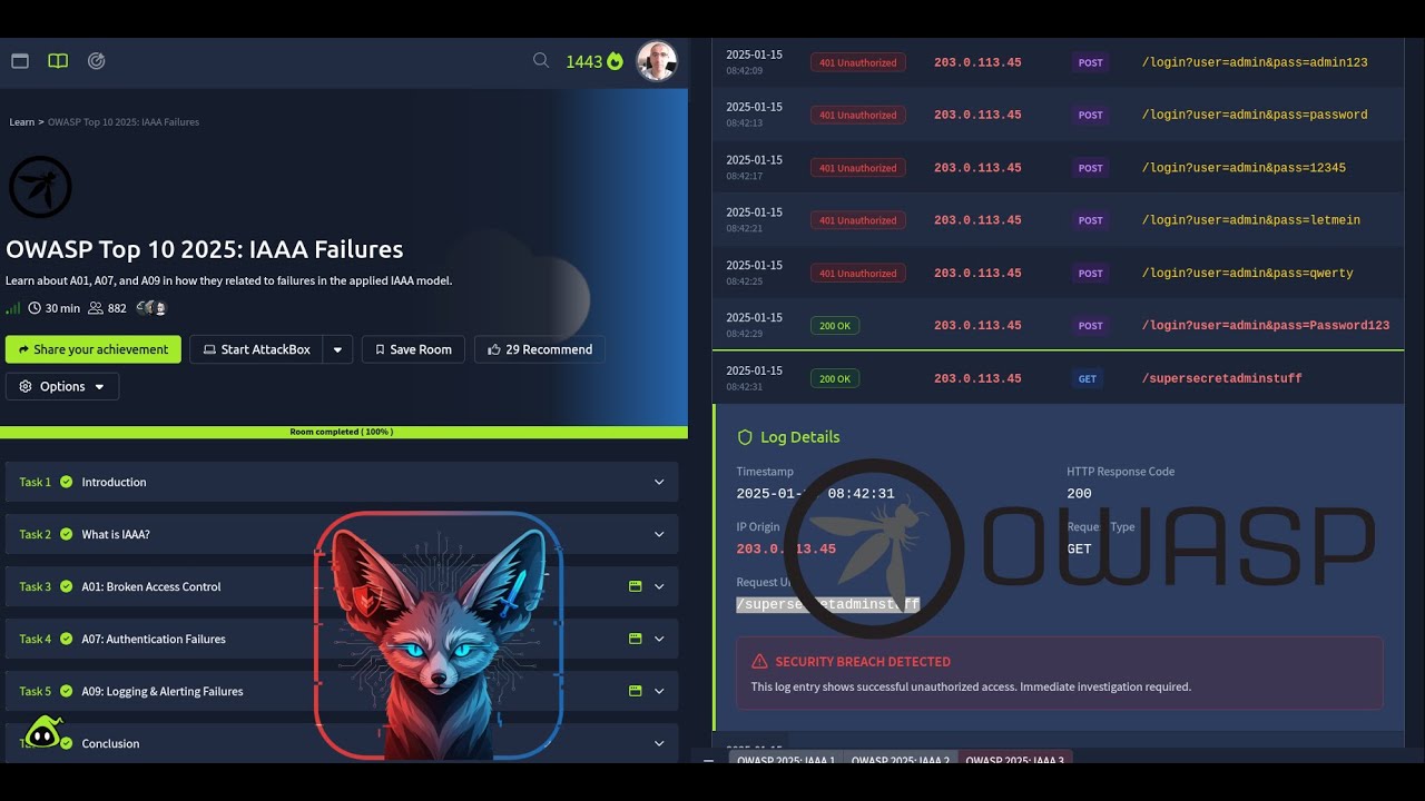 TryHackMe OWASP Top 10 2025: IAAA Failures - Full Walkthrough 2025