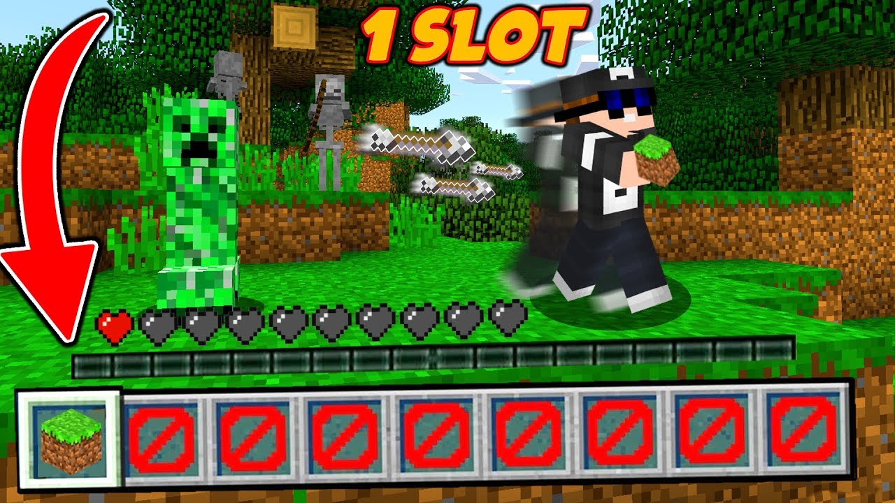 Minecraft, aber NUR 1 SLOT im INVENTAR!