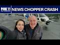 News helicopter crashes while covering bus crash in Chatsworth
