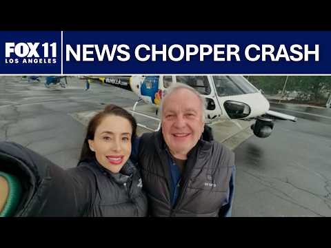 News helicopter crashes while covering bus crash in Chatsworth