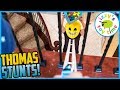 Thomas Train STUNTS! Fun Toy Trains !