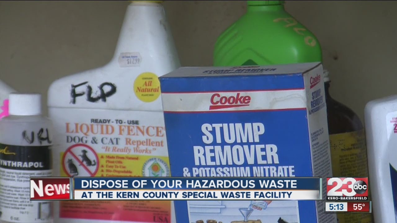 Dispose of your hazardous waste YouTube