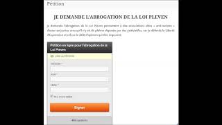 Pétition Je Demande Labrogation De La Loi Pleven.