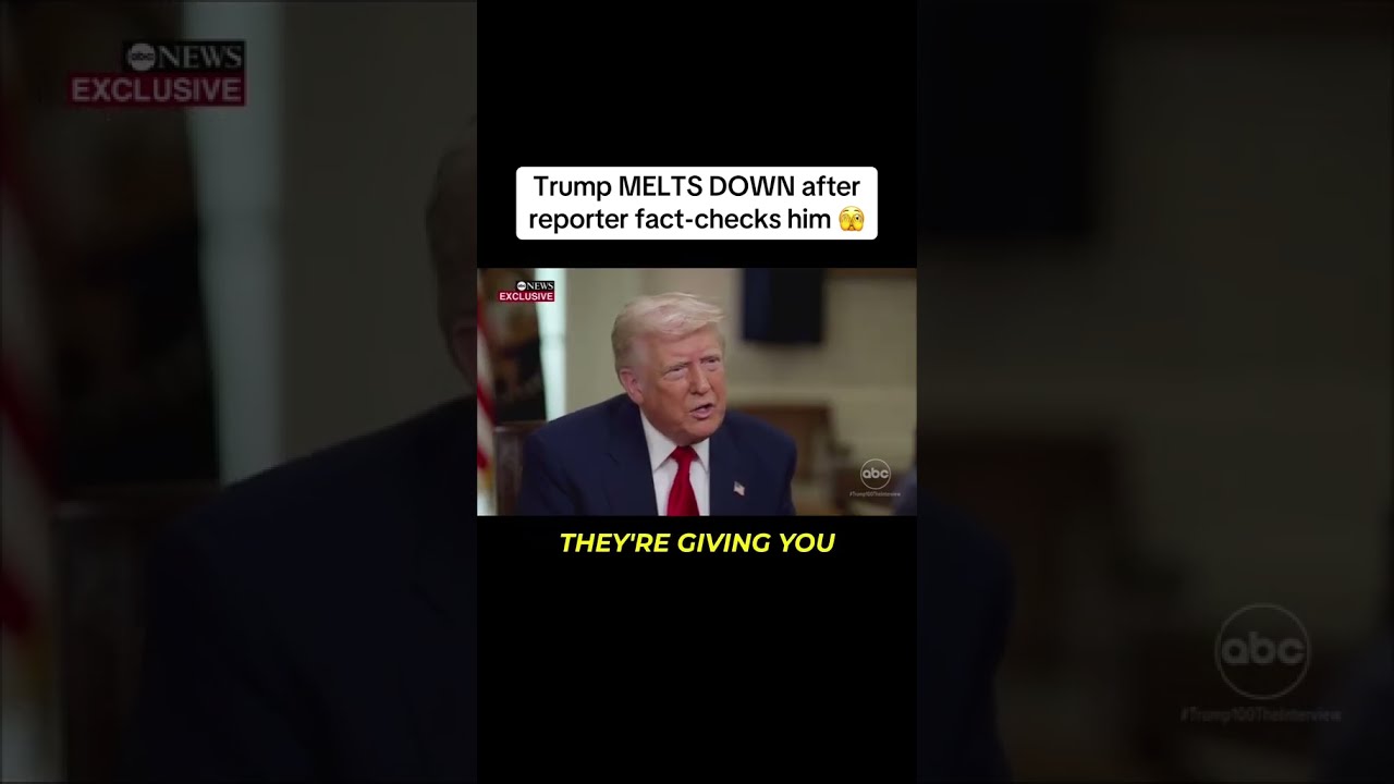 TRUMPS COMPLETE MELTDOWN WHEN A REPORTER FACT CHECKS HIM 
