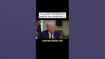 TRUMPS COMPLETE MELTDOWN WHEN A REPORTER FACT CHECKS HIM!!