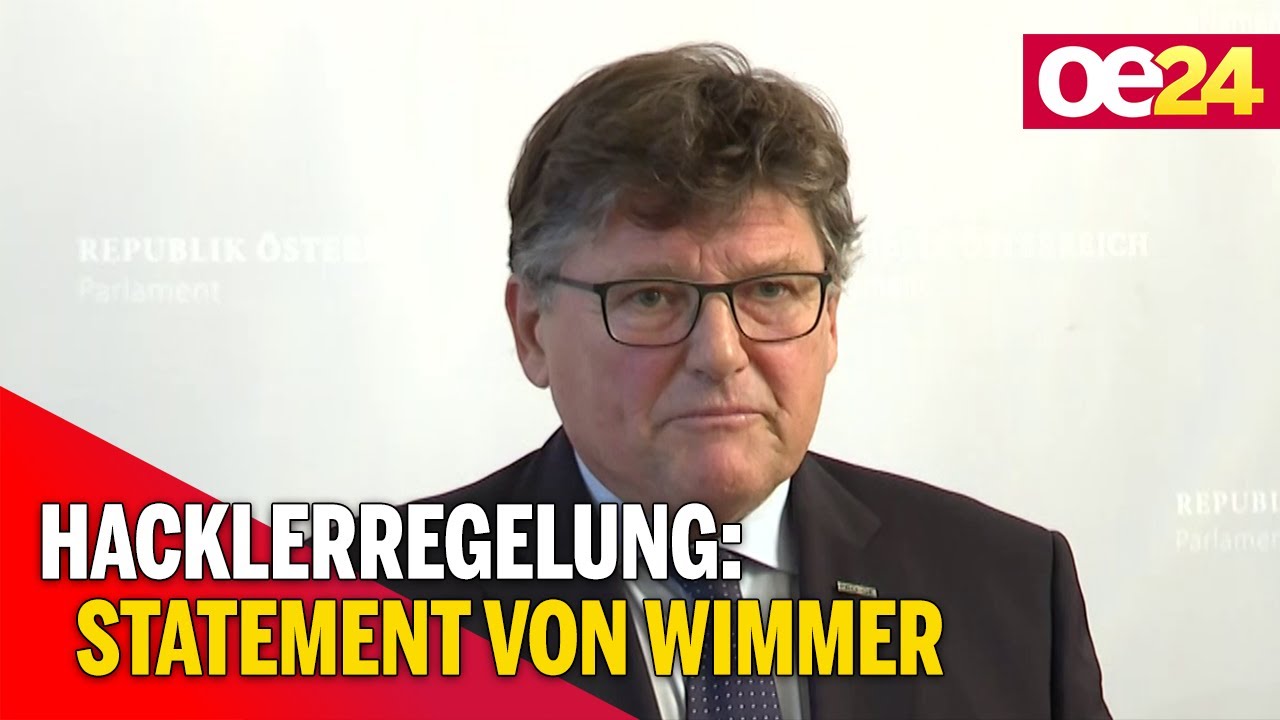 Hacklerregelung: Statement von Rainer Wimmer