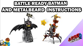 dommer Diplomatiske spørgsmål melodisk LEGO INSTRUCTIONS - Battle Ready Batman and MetalBeard - LEGO MOVIE 2 - LEGO  Set 70836 - YouTube