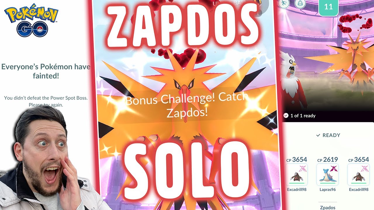 I Tried to SOLO *Dynamax Zapdos* in Pokemon GO But THIS Happened!