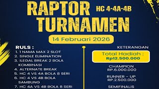 Last 16 # Indra TP VS Dedek # Raptor 9 Ball Open Hc 4.4A.4B