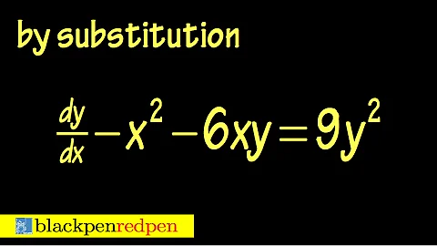 Differential equation in the form of G(ax+by), intro and example
