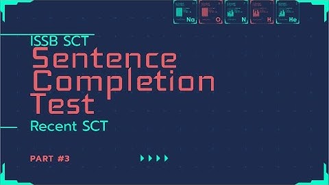Sentence Completion Test || ISSB || English & Urdu || Recent SCT || Team Rahbers