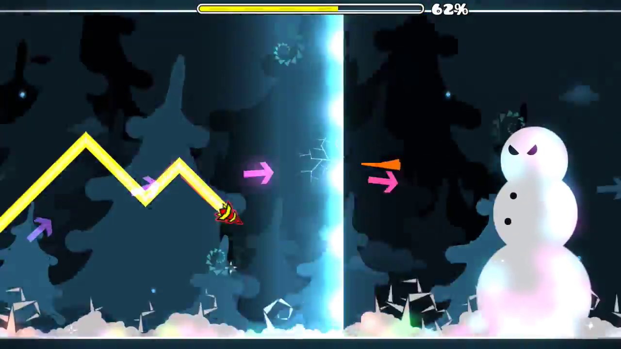 Geometry Dash: Frostys Adventure by AutoNick (3/3 Coins)