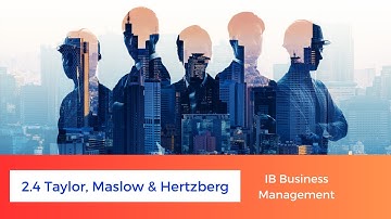 2.4 - Taylor, Maslow & Hertzberg Motivation Theories - IB Business Management
