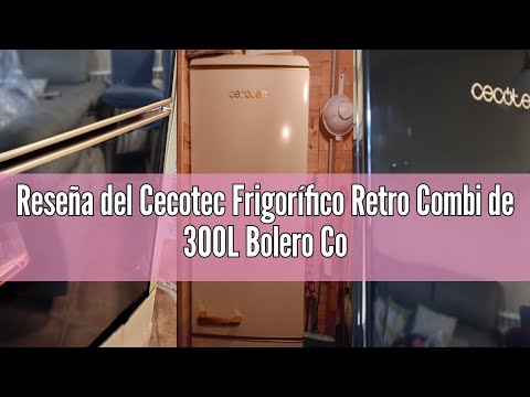 Reseña del Cecotec Frigorífico Retro Combi de 300L Bolero CoolMarket Combi Origin 300 Red E, Clase E