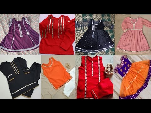 baby-girl-mirror-work-dress-designs-|-mirror-laces-dress-for-baby-girl-|-sheesha-dress-for-kids-2023