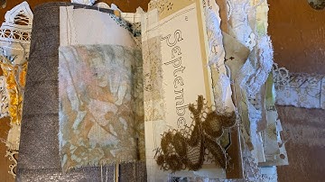 September Edith Holden Journal - Individual Pages Prior to sewing in Signatures (Oct.19.2021)