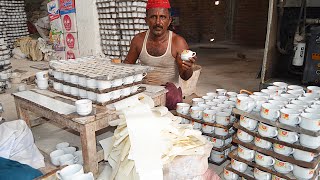 How tea cup made in factory  || amazing skill of making tea cup