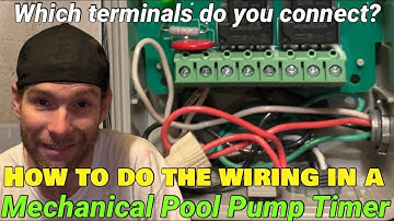 How to wire mechanical ￼pool pump timer Hook up connect electric 24-Hour BN-LINK grasslin intermatic