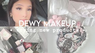 dewy makeup look ౨ৎ ˖ ࣪⊹