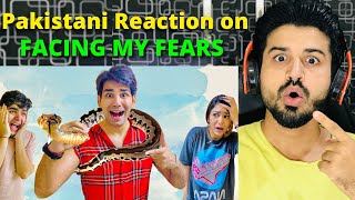 REACTING TO FACING MY FEARS WITH MY BROTHER & SISTER | Rimorav Vlogs Reaction Vlogger