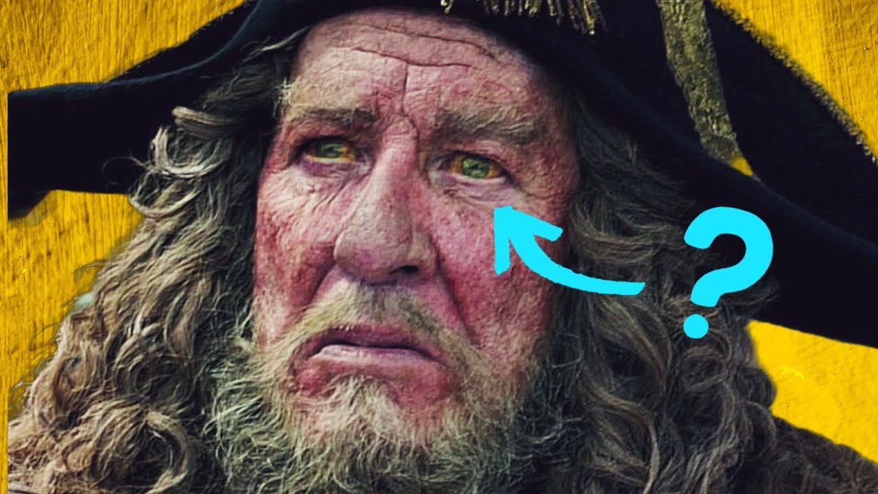 The SECRET MEDICAL CONDITION Captain Barbossa from Pirates of the
