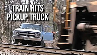 Norfolk Southern Train Hits Classic Pickup Truck at Nemo, Tennessee