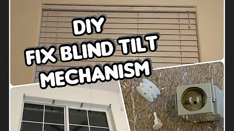 DIY Fix Blinds That Won’t Tilt. Tilt Mechanism for Faux or Wood Blinds #diy #blinds #windows