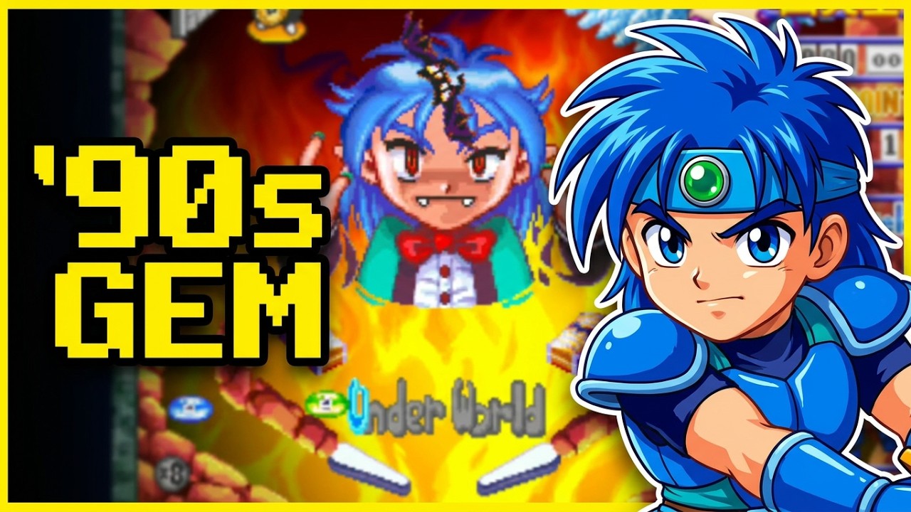 Kyuutenkai: Fantastic Pinball (球転界) PS1 Gameplay (Sword Shield