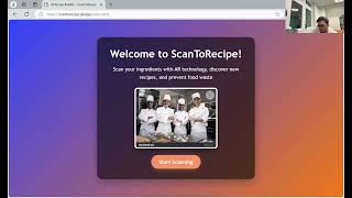ScanToRecipe: AI-Powered Ingredient Scanner & Recipe Generator | Hackathon Project Demo screenshot 4