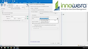 Export To MS Access Table - Process Runner Help