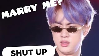 jin being savage for 5 minutes straight || iamuarmy