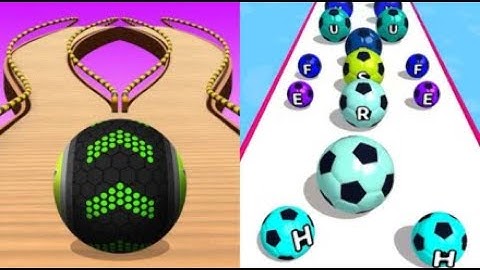 Going Balls vs AZ Run - 2048 ABC Runner Android iOS Gameplay Walkthrough Mobile Game mbser