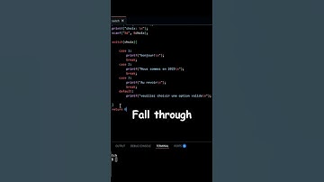 Switch en C #code #tuto #tutoriel #c #switch