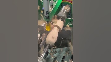 Front top custom formed knife processing handle CNC lathe #shorts #wood #cnc #machine