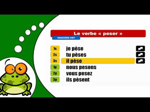 Como conjugar Peser # Indicatif présent