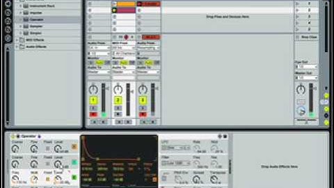 Ableton Live Operator Electronic Kick Drum Tutorial