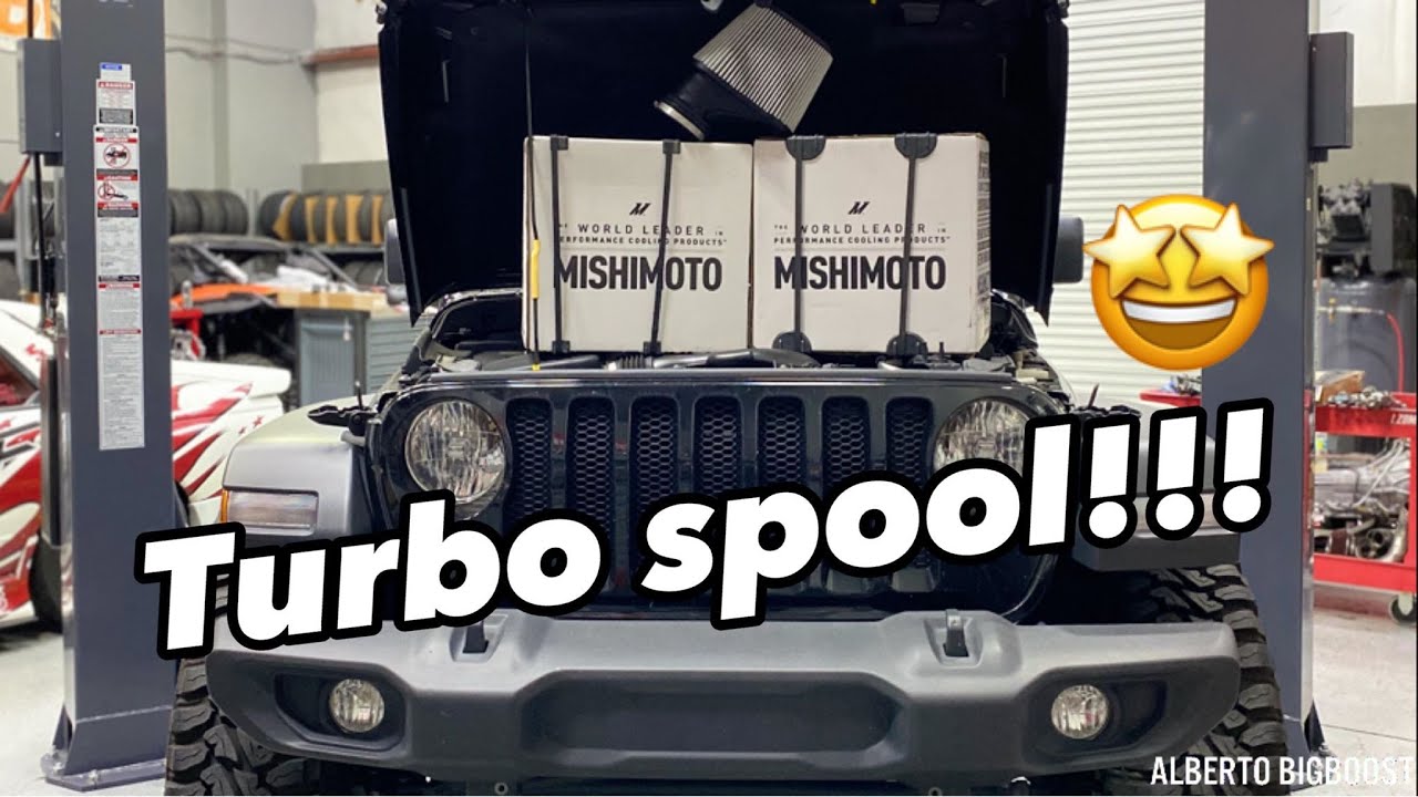 JEEP WRANGLER JL TURBO COLD AIR INTAKE INSTALL TURBO SPOOL - YouTube