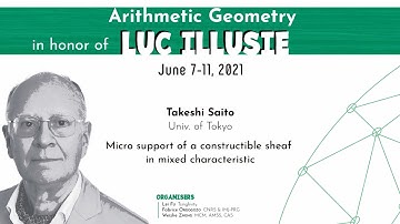 Takeshi Saito - Micro support of a constructible sheaf in mixed characteristic
