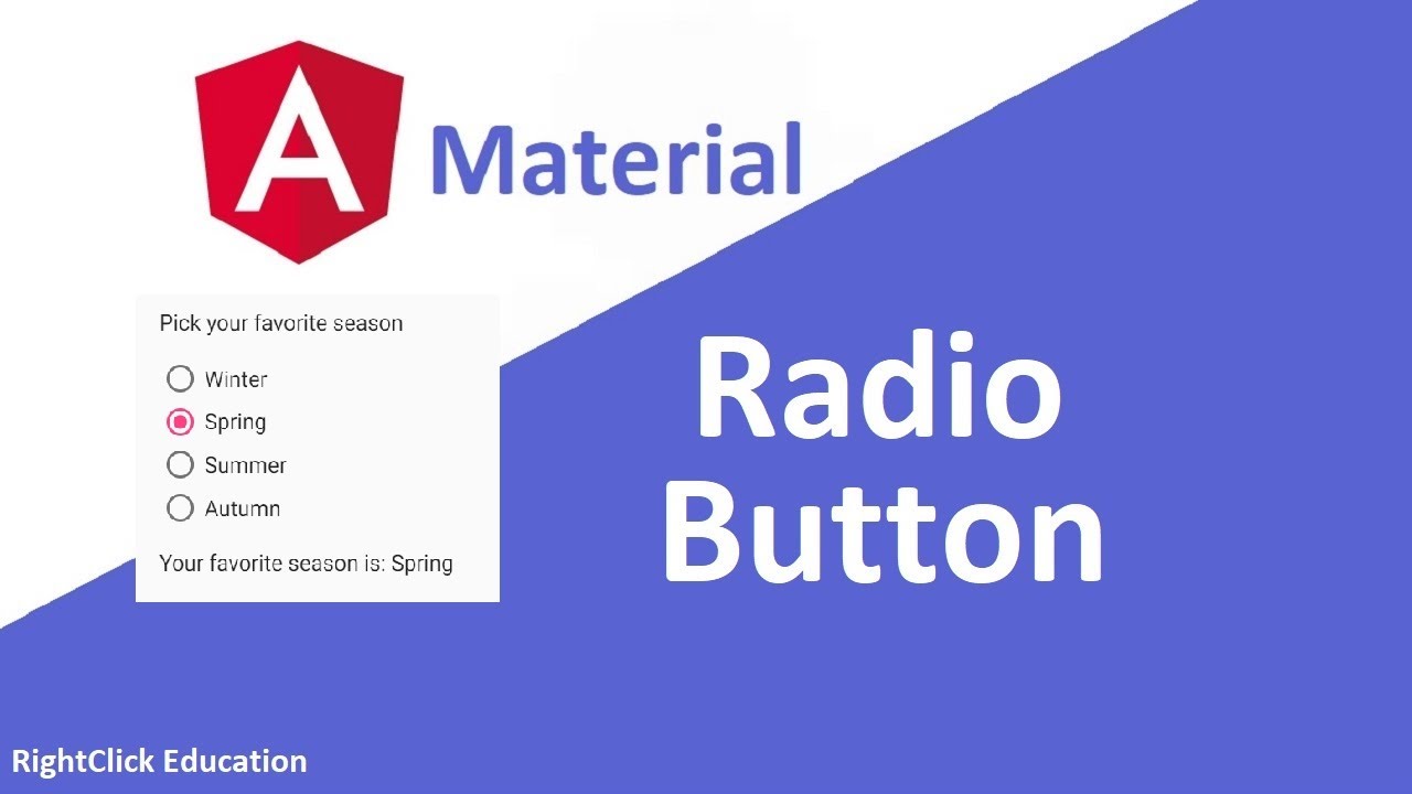 Angular Material Radio Button | Angular Material Tutorial 9