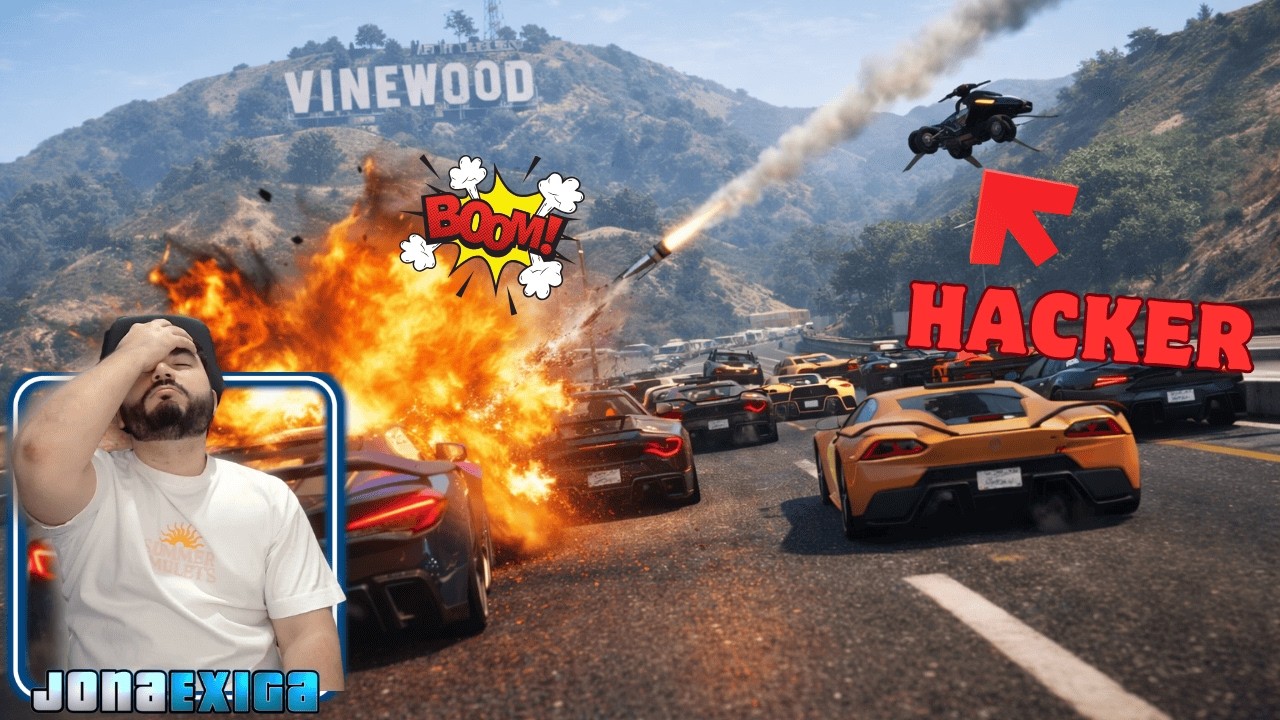 Carrera Larga pero un HACKER lo ARRUINA TODO | GTA V Online #26