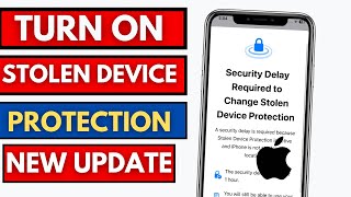 How To Turn On Stolen Device Protection on iPhone || How To Enable Security Delay Feature on iPhone