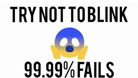 Try not to Blink in this video !!!!