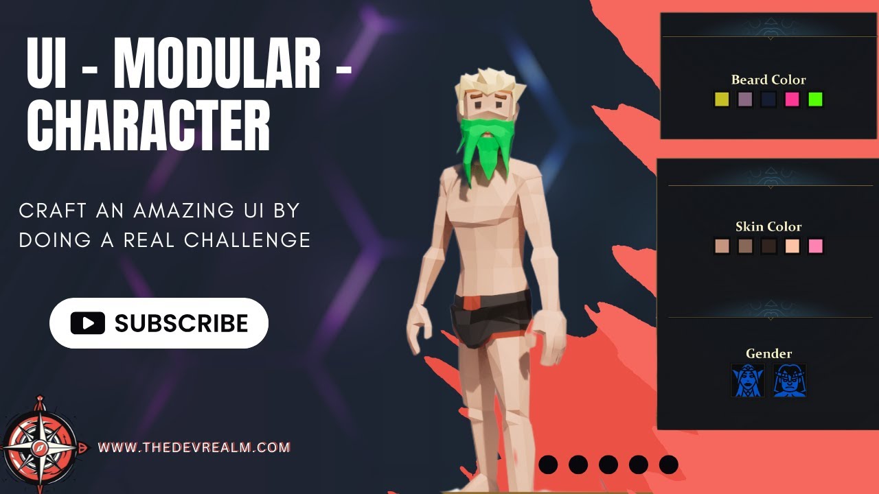 Unreal Engine - Ui - Advanced - Modular character creator - YouTube