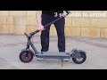 Aovopro esmax 350w 182ah dual suspension 10 wheels 31kmh foldable electric scooter