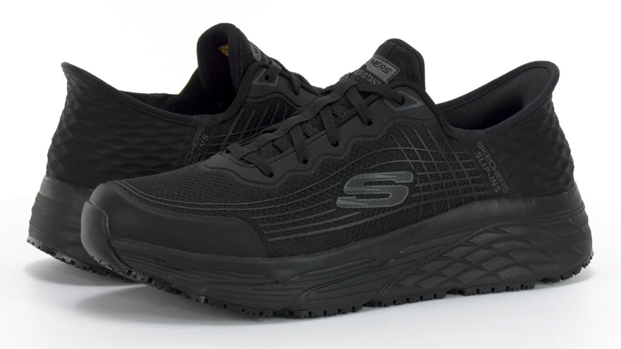 skechers max cushioning work shoes