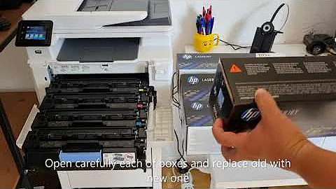 How to change tonner HP Laser Jet Pro MFP M281fdw