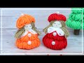 Новинка! 🧶 Куколка Красавица - Поделка из ниток! Уютный декор / Yarn Doll maling / Woolen crafts DIY