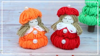 Новинка! 🧶 Куколка Красавица - Поделка из ниток! Уютный декор / Yarn Doll maling / Woolen crafts DIY