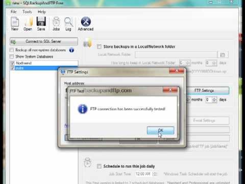 How to backup and FTP a SQL Server database in 2 minutes (lo-res)